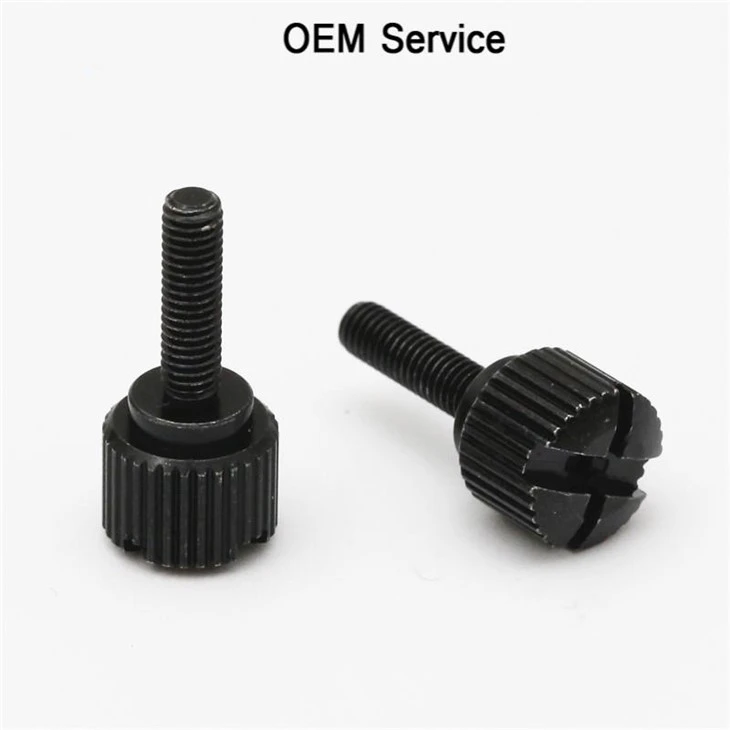 Black Zinc M2 M3 M4 Knurled Thumb Screws