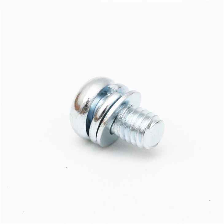 Steel Pan Head Cross Screw With Washers M2-M8
