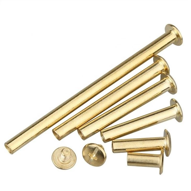 Post Metal Chicago Screws Binding Screw Leather Screw